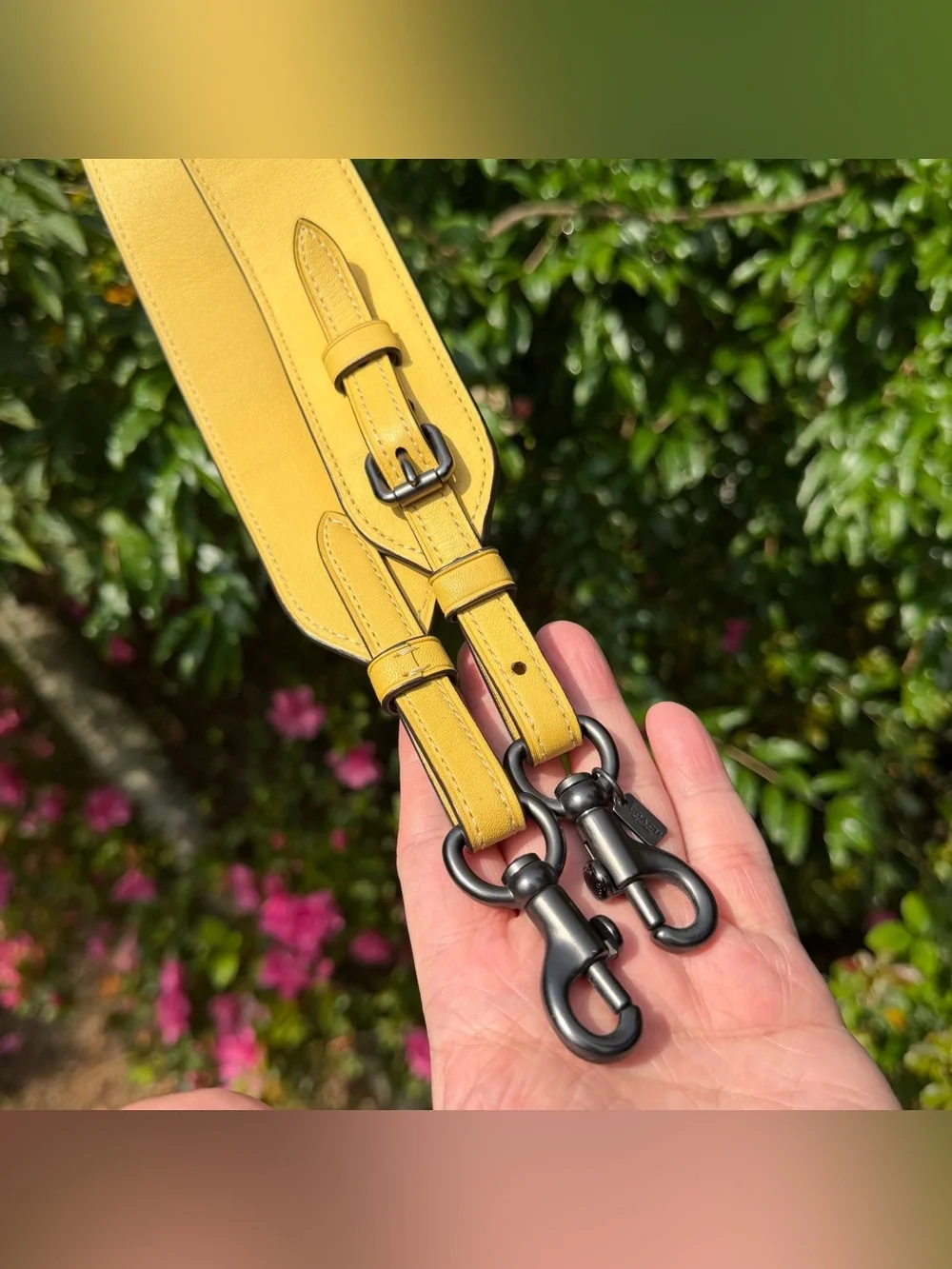 Disney X Coach Happy Strap 32800 – A Dark Fairy Tale – Yellow Leather